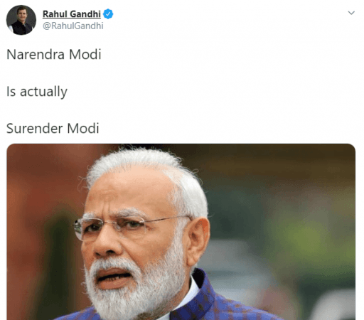 Tweet Rahul Gandhi