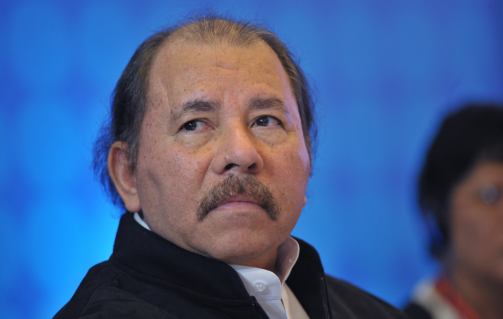 Presiden Nikaragua Daniel Ortega menghadiri pertemuan di Panama City pada 10 April 2015.