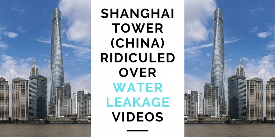 Menara Shanghai bocor; dunia sedang tertawa