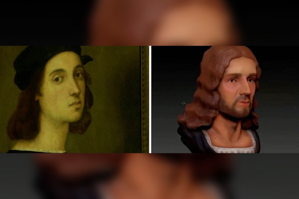 Petunjuk rekonstruksi Raphael mengubah hidungnya menjadi potret diri