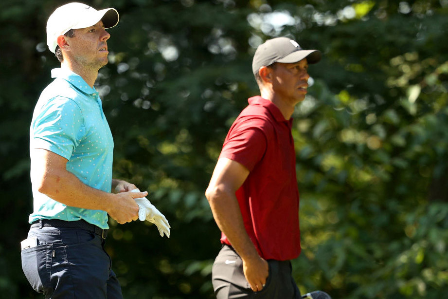 Rory McIlroy and Tiger Woods at The Northern Trust